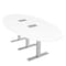 Skutchi Designs 45 in W, 96 in L, 29 in H, Engineered Wood Top, White HAR-OVL-46x93-T-ELEC-XD09 - alternate 1